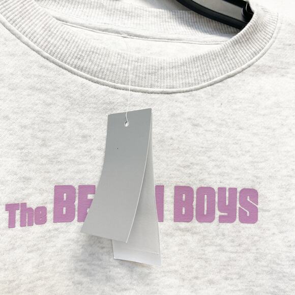 The Beach Boys Women's Mountain Graphic Sweatshirt Heather Gray Size Medium - Picture 4 of 5